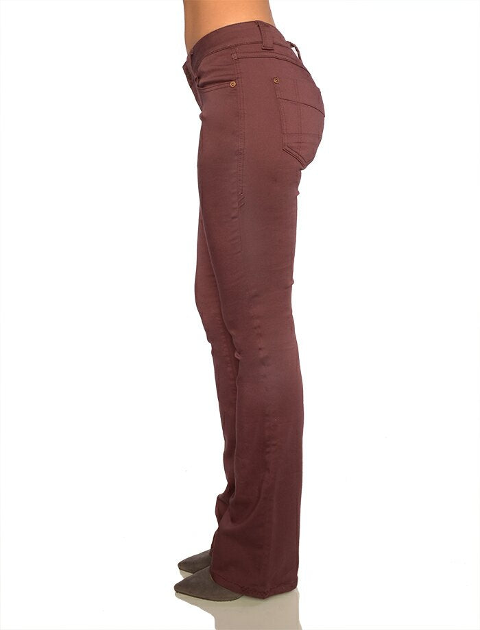Rubberband Stretch Sarina Bootcut - Bordeaux