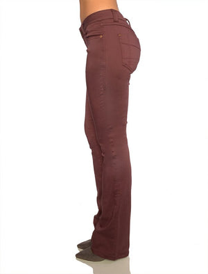 Rubberband Stretch Sarina Bootcut - Bordeaux