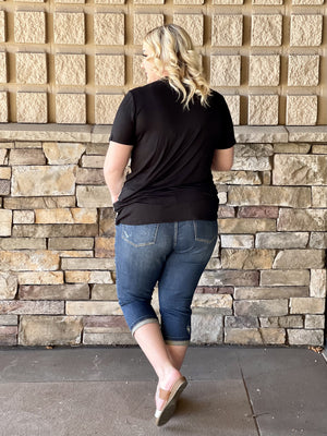 Crop It Like It's Hot Judy Blue Denim Capri Jeans