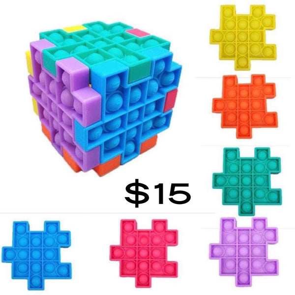 Cube puzzle popper - 701 Chic Boutique